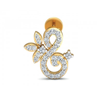 Fen Diamond Earrings  In Gold